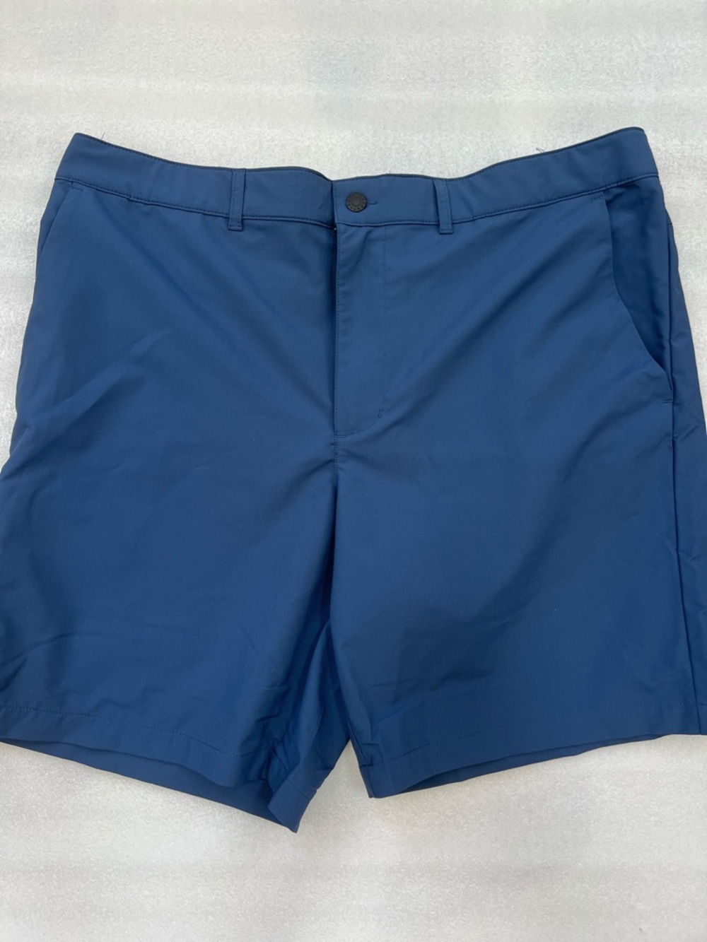 Men's Navy Blue 2 Way Stretch, UV Protection, Tech Shorts Size 40